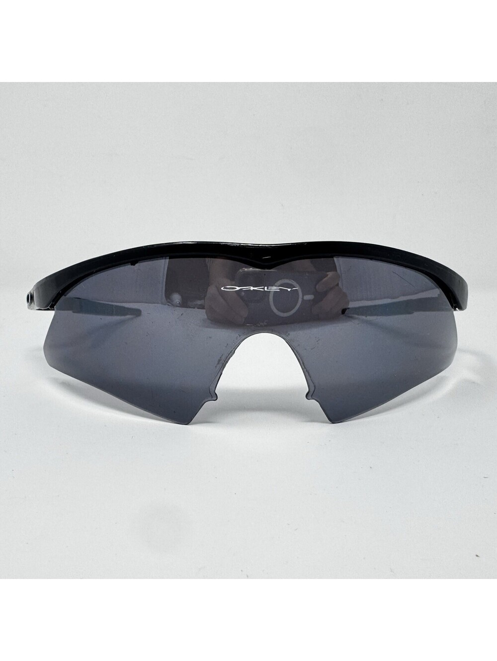 Vintage Oakley M Frame Strike Black Sunglasses Missing Nose Pad Piece